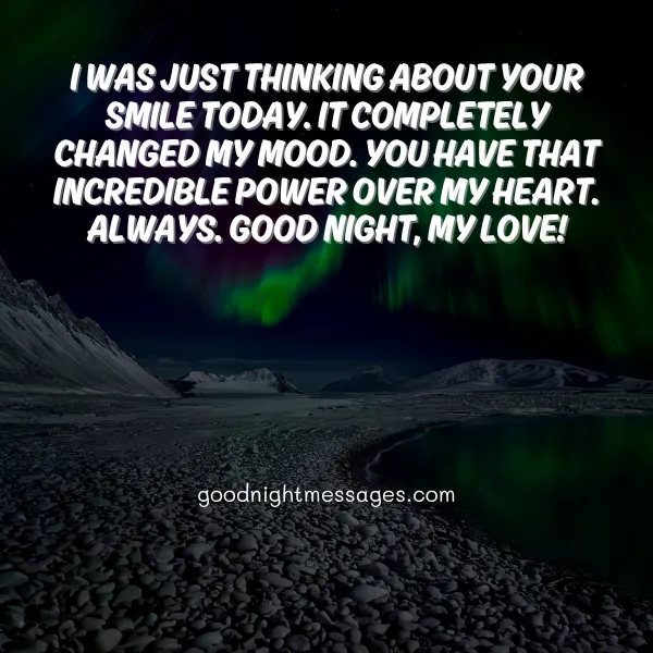 romantic bedtime message for husband