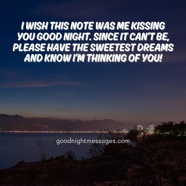 romantic good night note