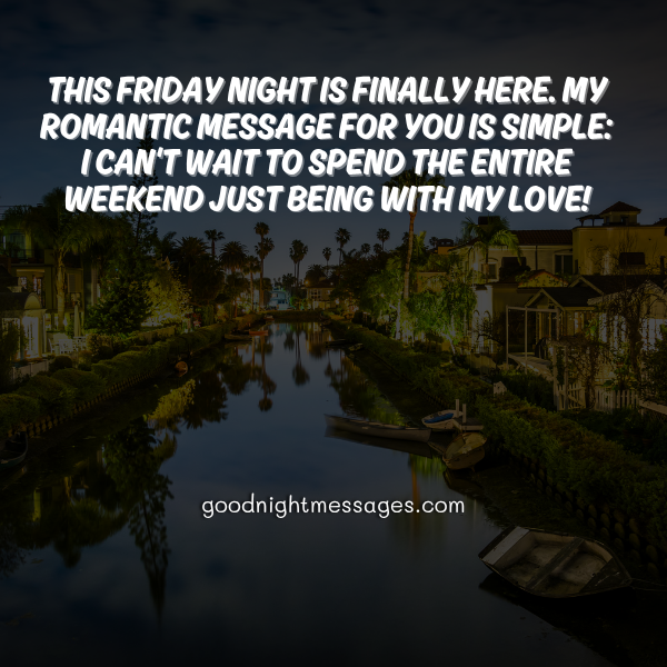 romantic night message for love