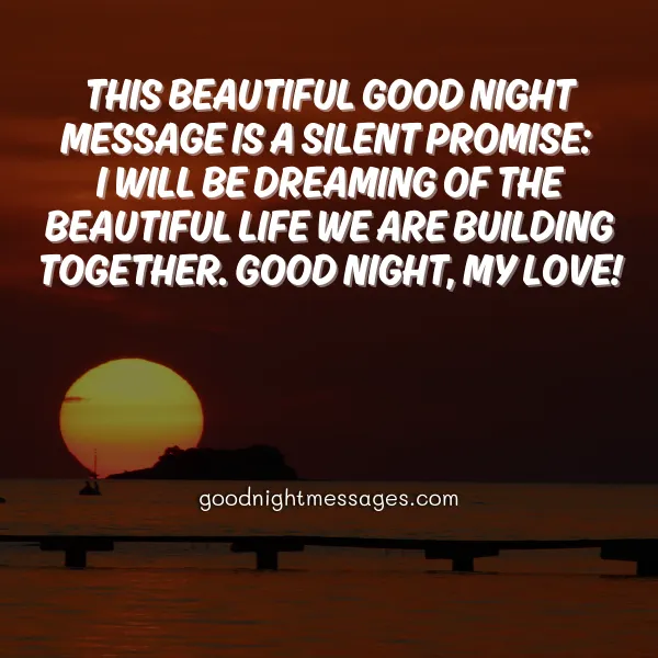 beautiful good night message for my love