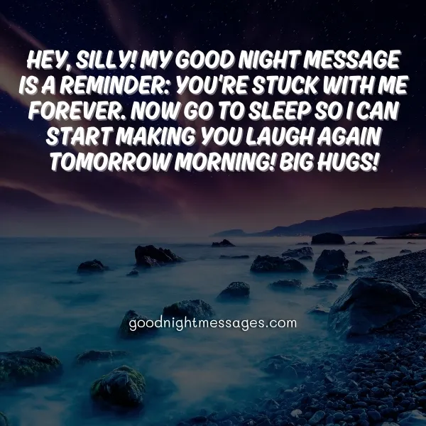 good night message to make my boyfriend smile
