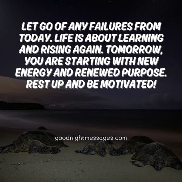 motivational good night quote for life