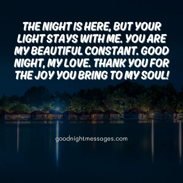 special good night message for my love