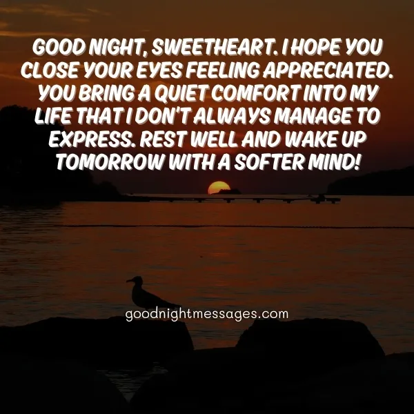 special good night message for girlfriend