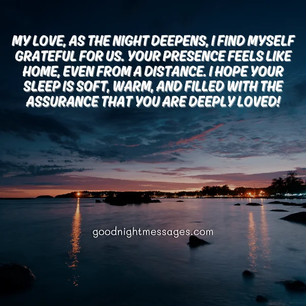 heartfelt romantic good night message