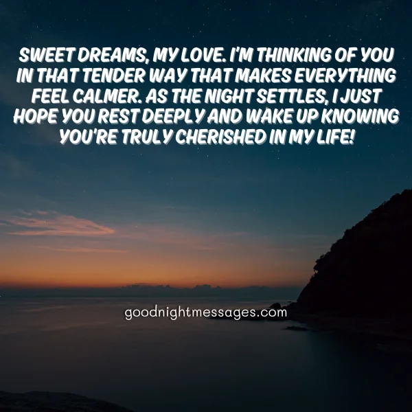 sweet good night message of love