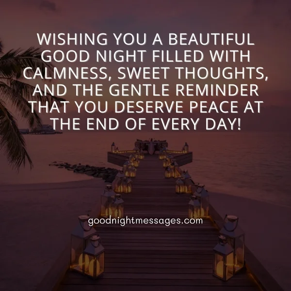 beautiful good night wish