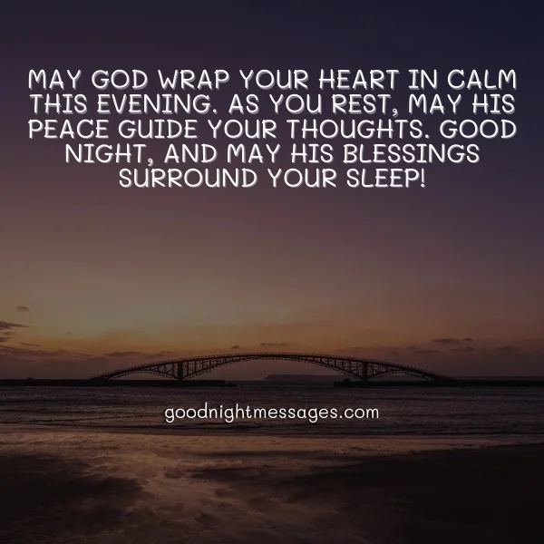 blessed religious good night message