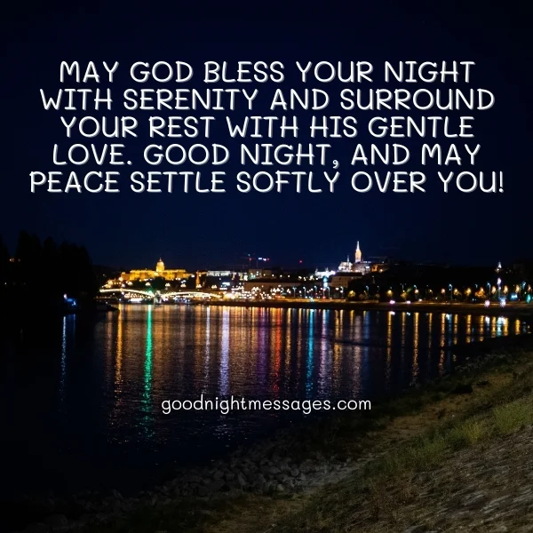 calm religious good night message