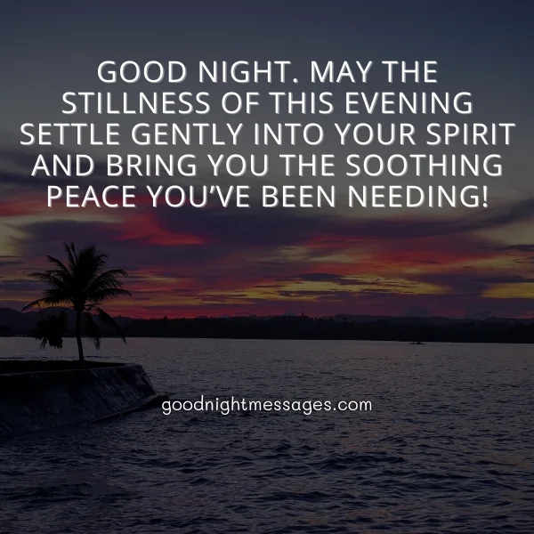 soothing good night wish