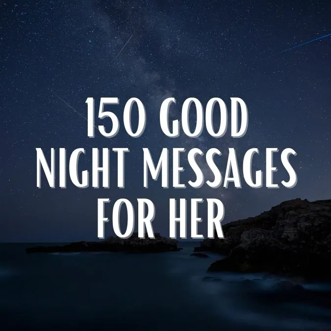 good night messages for her