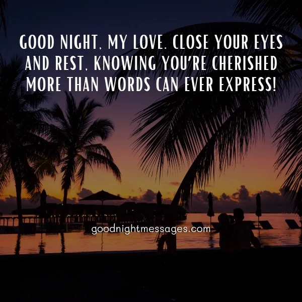 good night note for my love