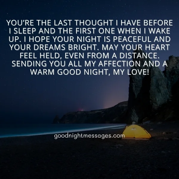 long good night message boyfriend