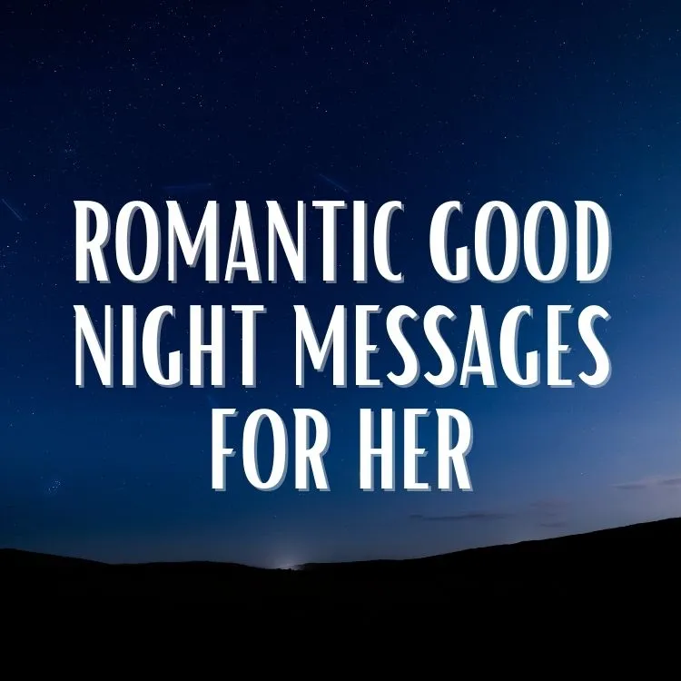 romantic good night messages for her