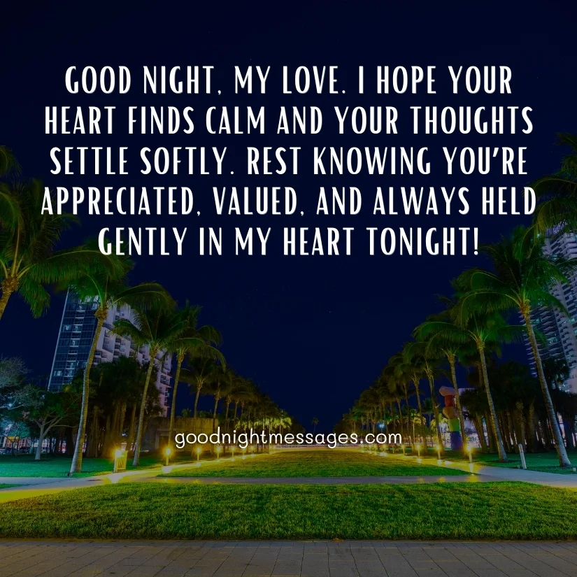 thoughtful good night message boyfriend